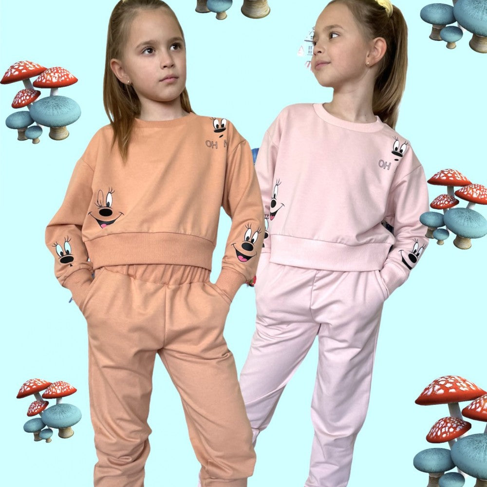 КОМПЛЕКТ С СПОРТНА БЛУЗА И ДОЛНИЩЕ