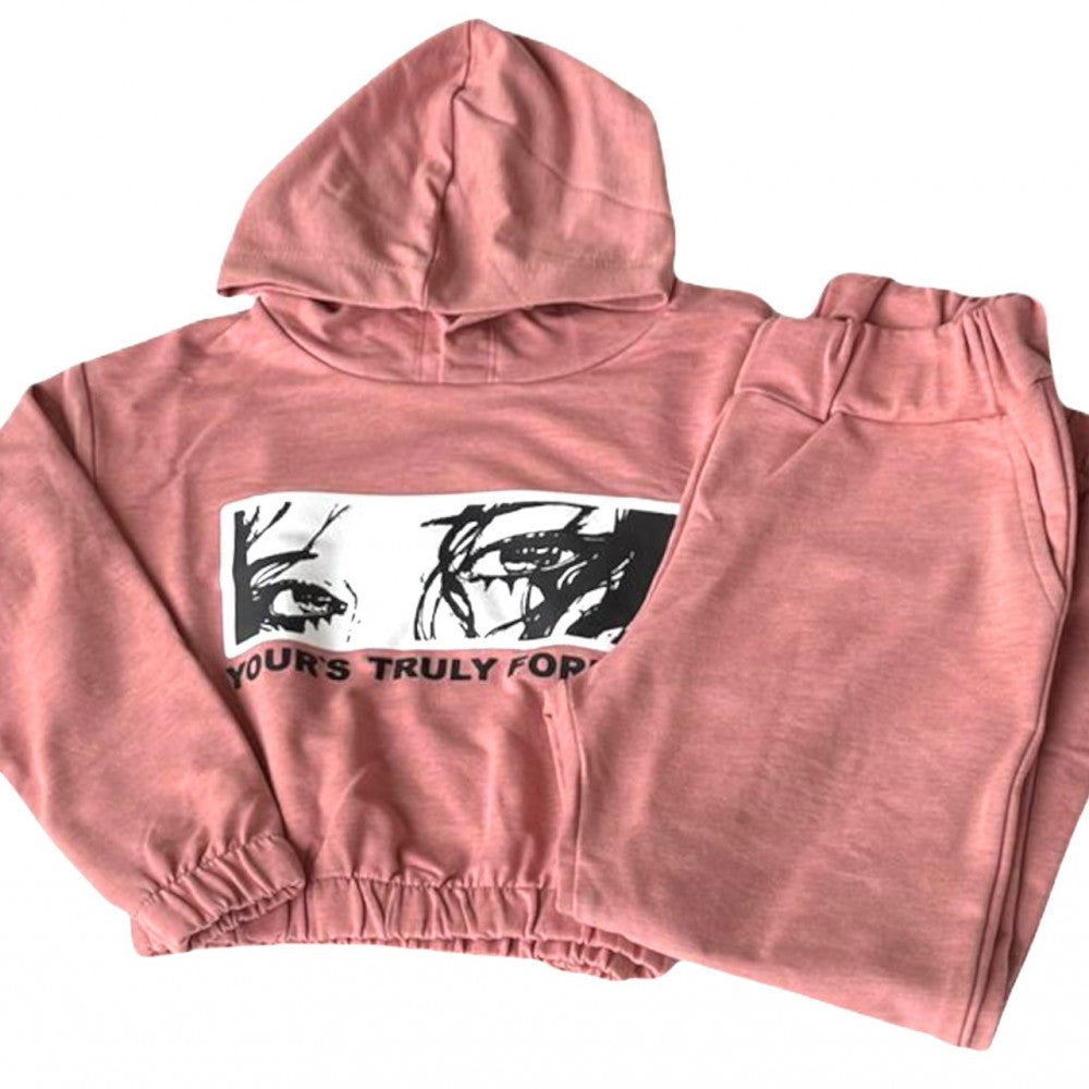 СПОРТЕН КОМПЛЕКТ С ДЪЛЪГ РЪКАВ И КАЧУЛКА