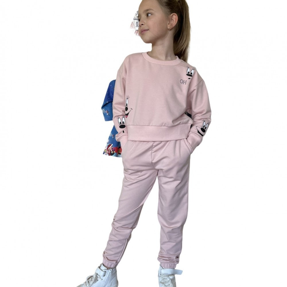 КОМПЛЕКТ С СПОРТНА БЛУЗА И ДОЛНИЩЕ