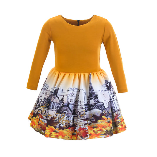 РОКЛЯ С ДЪЛЪГ РЪКАВ ЕСЕН В ПАРИЖ 